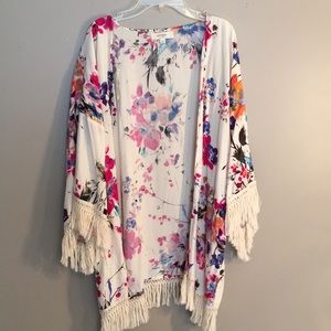 Flower Patterned Kimono